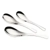 Silver stainless steel spoons, simple household table spoons, tea spoons and coffee spoons tableware set Item Picture